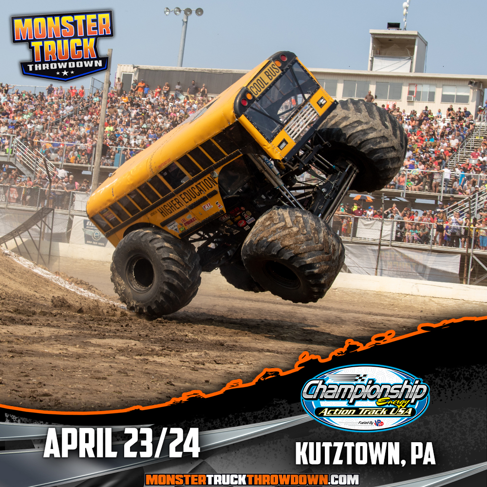 1 WEEK and the MONSTER TRUCKS Invade Action Track USA on the Kutztown